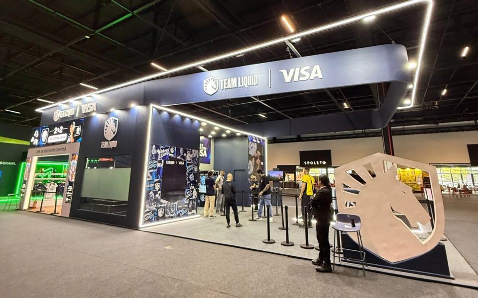 Estande Team Liquid com Visa · BGS 2026